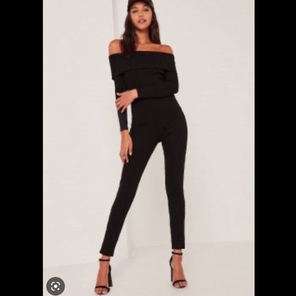 Fold over Bardot Jumpsuit